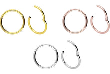 Laden Sie das Bild in den Galerie-Viewer, Basic 18 Karat Gold Clicker Ring piercinginspiration®