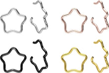 Laden Sie das Bild in den Galerie-Viewer, Titan Stern Clicker Ring piercinginspiration®