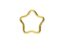 Laden Sie das Bild in den Galerie-Viewer, Titan Stern Clicker Ring piercinginspiration®