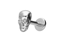 Laden Sie das Bild in den Galerie-Viewer, Totenkopf Titan Innengewinde Labret Ohrpiercing piercinginspiration®