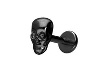Laden Sie das Bild in den Galerie-Viewer, Totenkopf Titan Innengewinde Labret Ohrpiercing piercinginspiration®