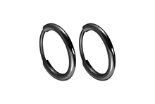 Laden Sie das Bild in den Galerie-Viewer, Titan Kreolen Clicker Ring Paar Ohrstecker Ohrringe piercinginspiration®