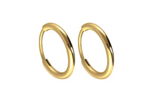 Laden Sie das Bild in den Galerie-Viewer, Titan Kreolen Clicker Ring Paar Ohrstecker Ohrringe piercinginspiration®