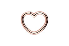 Laden Sie das Bild in den Galerie-Viewer, Herz Rund Clicker Ring piercinginspiration®
