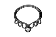 Laden Sie das Bild in den Galerie-Viewer, Oriental Kristall Septum Daith Clicker Ring piercinginspiration®