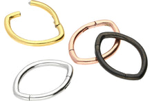 Laden Sie das Bild in den Galerie-Viewer, Septum Daith Clicker Ring Oval piercinginspiration®