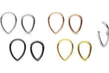 Laden Sie das Bild in den Galerie-Viewer, Septum Daith Clicker Ring Tropfen piercinginspiration®