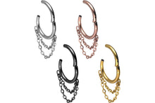 Laden Sie das Bild in den Galerie-Viewer, Clicker Ring 2 Ketten piercinginspiration®