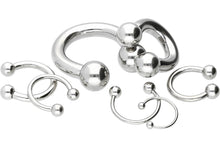 Laden Sie das Bild in den Galerie-Viewer, Hufeisen Ring Barbell Chirurgenstahl piercinginspiration®