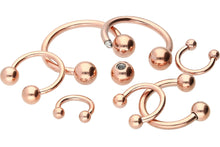 Laden Sie das Bild in den Galerie-Viewer, Hufeisen Ring Barbell Chirurgenstahl piercinginspiration®