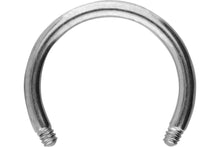 Laden Sie das Bild in den Galerie-Viewer, Hufeisen Ring Barbell ohne Kugeln Chirurgenstahl piercinginspiration®