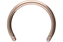 Laden Sie das Bild in den Galerie-Viewer, Hufeisen Ring Barbell ohne Kugeln Chirurgenstahl piercinginspiration®