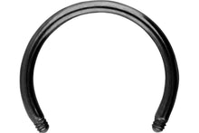 Laden Sie das Bild in den Galerie-Viewer, Titan Hufeisen Ring Barbell ohne Kugeln piercinginspiration®