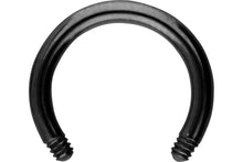 Laden Sie das Bild in den Galerie-Viewer, Hufeisen Ring Barbell ohne Kugeln Chirurgenstahl piercinginspiration®