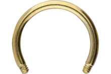 Laden Sie das Bild in den Galerie-Viewer, Titan Hufeisen Ring Barbell ohne Kugeln piercinginspiration®