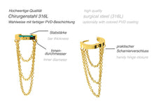 Laden Sie das Bild in den Galerie-Viewer, Clicker Ring 3 Ketten piercinginspiration®