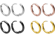 Laden Sie das Bild in den Galerie-Viewer, Kreolen Clicker Ring Paar Ohrringe piercinginspiration®