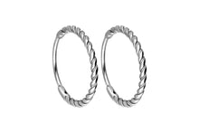 Laden Sie das Bild in den Galerie-Viewer, Kreolen Clicker Ring Paar Gedreht Ohrringe piercinginspiration®