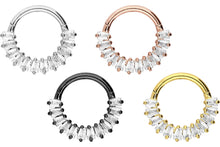Laden Sie das Bild in den Galerie-Viewer, Kristall Ring Clicker piercinginspiration®