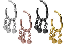 Laden Sie das Bild in den Galerie-Viewer, Kristall Clicker Ring 3 Ketten piercinginspiration®