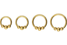 Laden Sie das Bild in den Galerie-Viewer, 3 Kugeln Clicker Ring piercinginspiration®