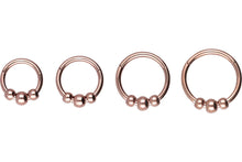 Laden Sie das Bild in den Galerie-Viewer, 3 Kugeln Clicker Ring piercinginspiration®