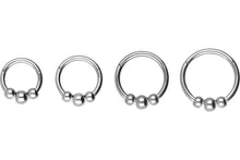 Laden Sie das Bild in den Galerie-Viewer, 3 Kugeln Clicker Ring piercinginspiration®