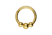 Laden Sie das Bild in den Galerie-Viewer, 3 Kugeln Clicker Ring piercinginspiration®