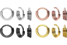 Laden Sie das Bild in den Galerie-Viewer, Dreifach Ring Clicker piercinginspiration®