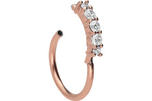Laden Sie das Bild in den Galerie-Viewer, Clicker Ring 5 Kristalle piercinginspiration®