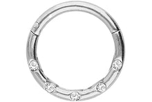 Laden Sie das Bild in den Galerie-Viewer, Basic Kristall Ring Clicker piercinginspiration®
