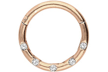 Laden Sie das Bild in den Galerie-Viewer, Basic Kristall Ring Clicker piercinginspiration®