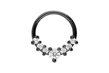 Laden Sie das Bild in den Galerie-Viewer, 7 Kristalle Clicker Ring piercinginspiration®