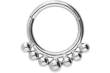 Laden Sie das Bild in den Galerie-Viewer, Clicker Ring 7 Kugeln piercinginspiration®