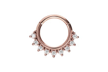 Laden Sie das Bild in den Galerie-Viewer, Clicker Ring Multiple Spitzen Kristall piercinginspiration®