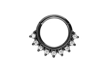 Laden Sie das Bild in den Galerie-Viewer, Clicker Ring Multiple Spitzen Kristall piercinginspiration®