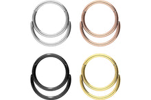 Laden Sie das Bild in den Galerie-Viewer, Doppel Clicker Ring piercinginspiration®