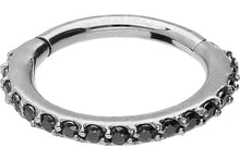 Laden Sie das Bild in den Galerie-Viewer, Clicker Ring Multiple Kristalle piercinginspiration®