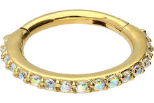 Laden Sie das Bild in den Galerie-Viewer, Clicker Ring Multiple Kristalle piercinginspiration®