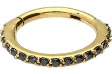 Laden Sie das Bild in den Galerie-Viewer, Clicker Ring Multiple Kristalle piercinginspiration®