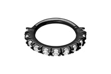 Laden Sie das Bild in den Galerie-Viewer, Clicker Ring Eingefasste Kristalle piercinginspiration®