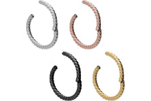 Laden Sie das Bild in den Galerie-Viewer, Clicker Ring Voll Gedreht piercinginspiration®