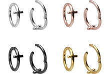 Laden Sie das Bild in den Galerie-Viewer, Kreuz Clicker Ring Segmentring piercinginspiration®
