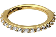 Laden Sie das Bild in den Galerie-Viewer, Clicker Ring Multiple Kristalle piercinginspiration®
