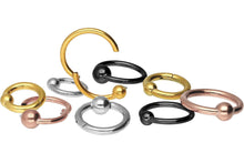Laden Sie das Bild in den Galerie-Viewer, Clicker Ring Kugel Chirurgenstahl piercinginspiration®