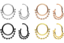 Laden Sie das Bild in den Galerie-Viewer, Clicker Ring Kugel Kette piercinginspiration®