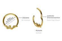 Laden Sie das Bild in den Galerie-Viewer, Schlange Clicker Ring piercinginspiration®