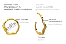 Laden Sie das Bild in den Galerie-Viewer, Clicker Ring Schlange Gedreht piercinginspiration®
