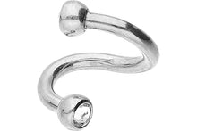 Laden Sie das Bild in den Galerie-Viewer, Hufeisen Spirale Kristall Barbell piercinginspiration®