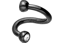 Laden Sie das Bild in den Galerie-Viewer, Hufeisen Spirale Kristall Barbell piercinginspiration®